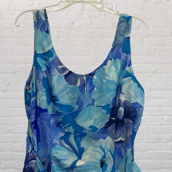 PAUL HARRIS -- Mini Sundress, Wraparound, Tropical, Front Tie/Back Zip - Picture 11 of 16